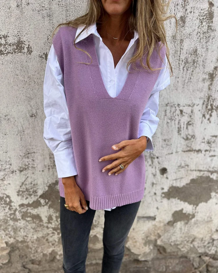 Claudia | Strick-Sweater Vest ohne Ärmel