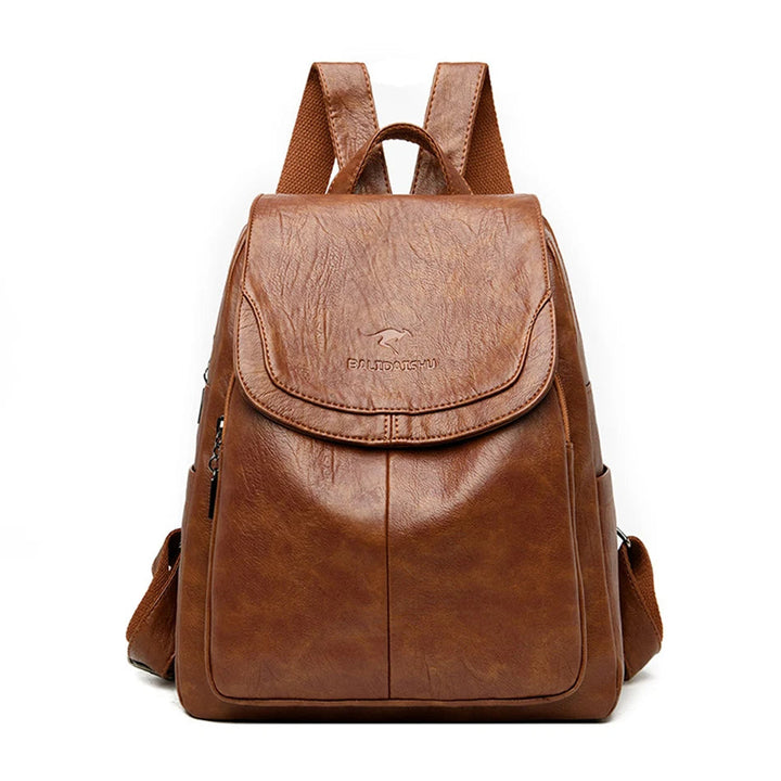 Eda | Diebstahlsicherer Veganer Lederrucksack