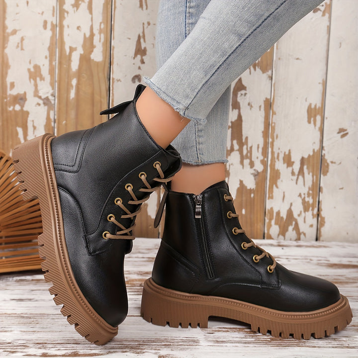 Arna – Kuschelige Winter-Combat Boots mit Wärmefutter