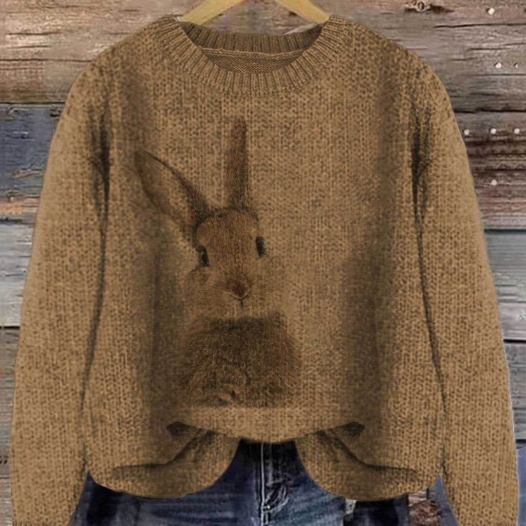 Deserae – Kuschelpullover mit süßem Hasenmotiv