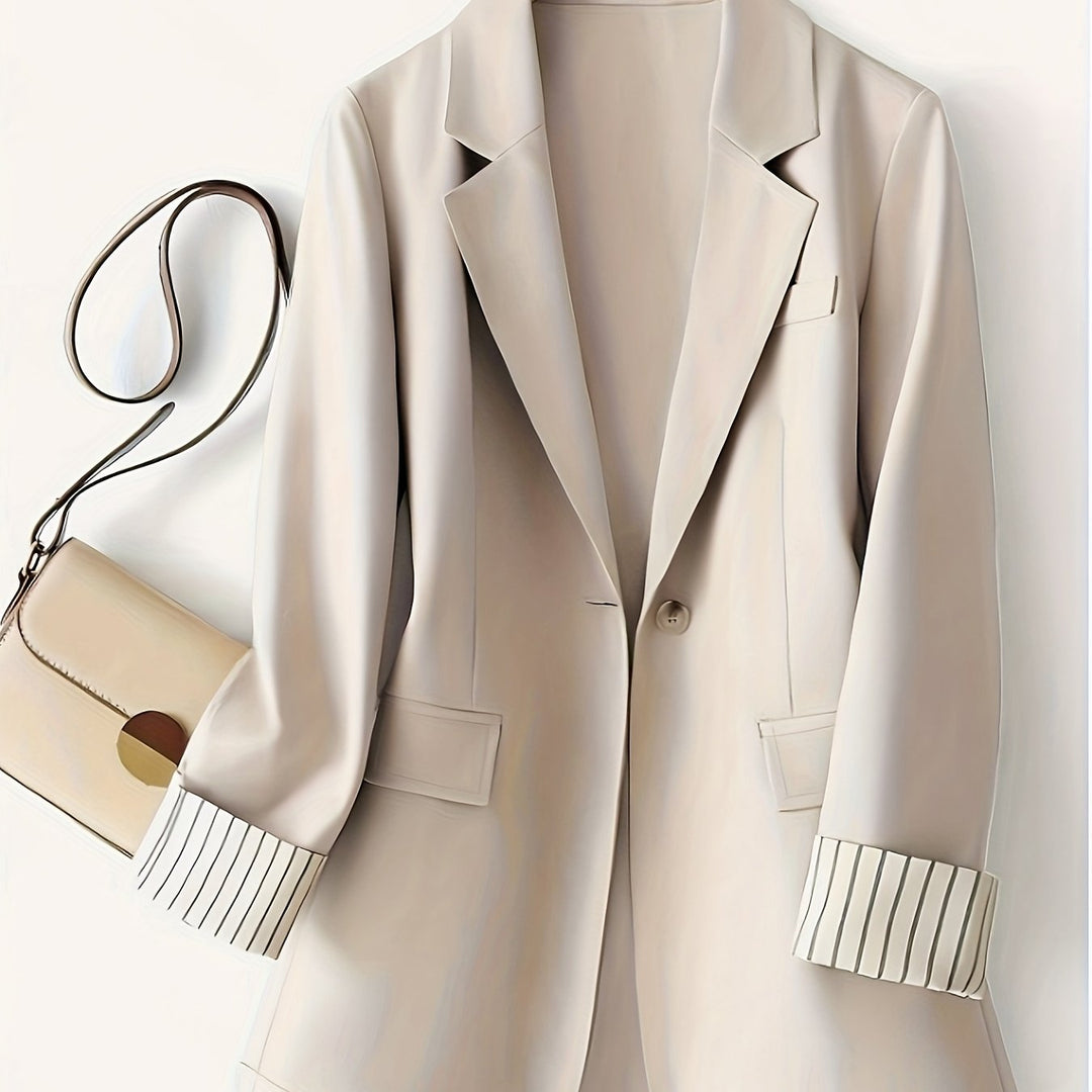 Phoebe – Elegante Damenjacke mit gestreiften Einsätzen