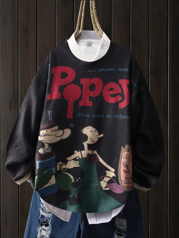 Dimity – Kuscheliger Pullover mit süßem Matrosen-Print zum Valentinstag