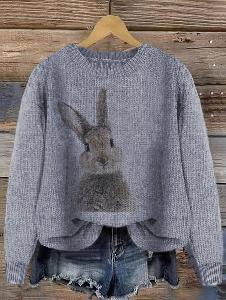 Deserae – Kuschelpullover mit süßem Hasenmotiv