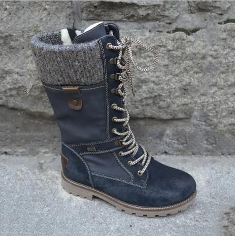Beatrice – Halbhohe Wollstiefel mit Schnürung und seitlichem Reissverschluss (Ausverkauf 2024)