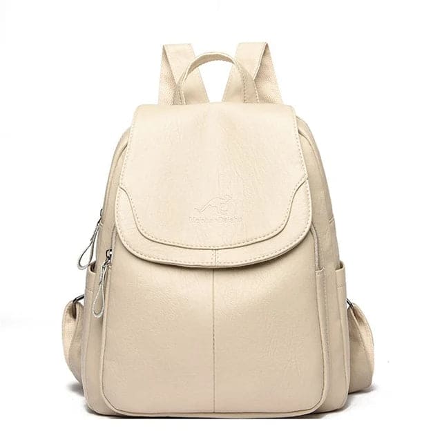 Eda | Diebstahlsicherer Veganer Lederrucksack