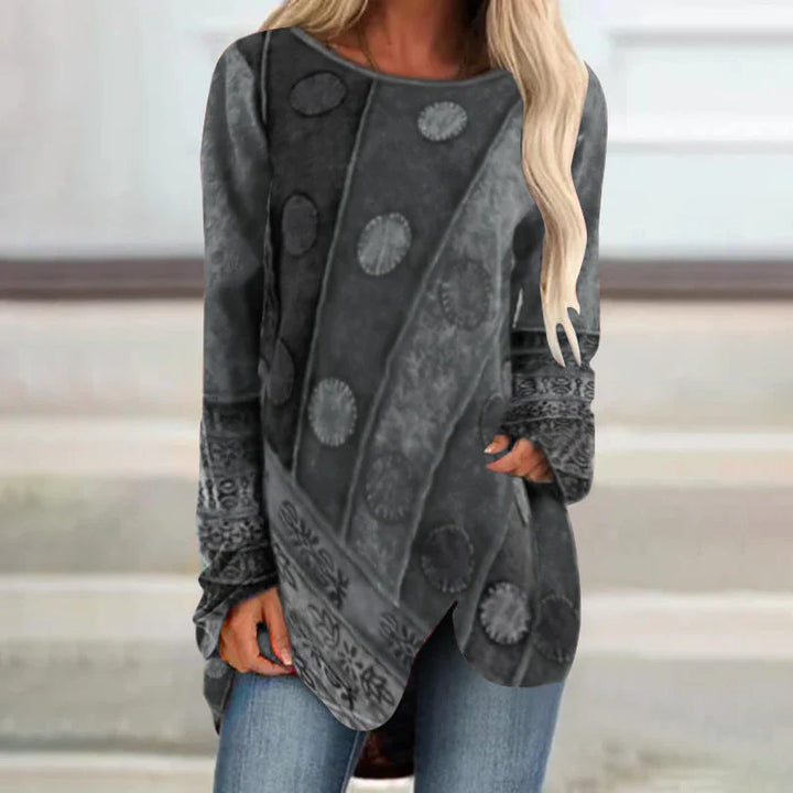 Trendige lockere Ethno-Bluse