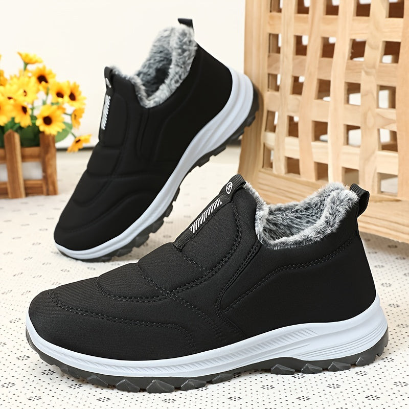 Fabienne – Kuschelige Plus-Size Winter-Booties mit Fleece-Futter