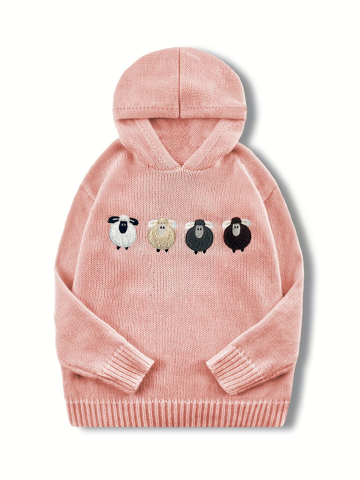Elowen – Gemütlicher Hoodie mit Farbstreifen & Stickerei