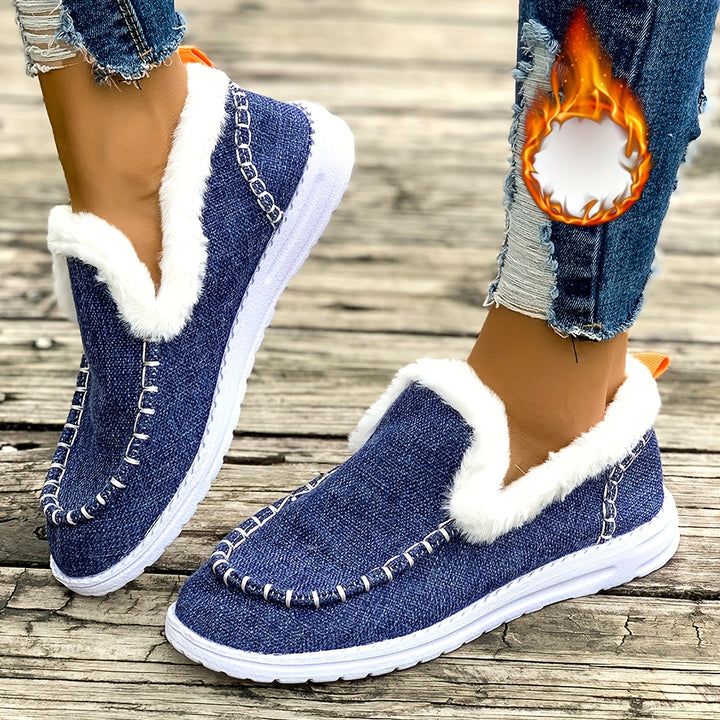 Enea – Kuschelige Winter-Sneakers im Slip-On-Stil mit Plüschfutter