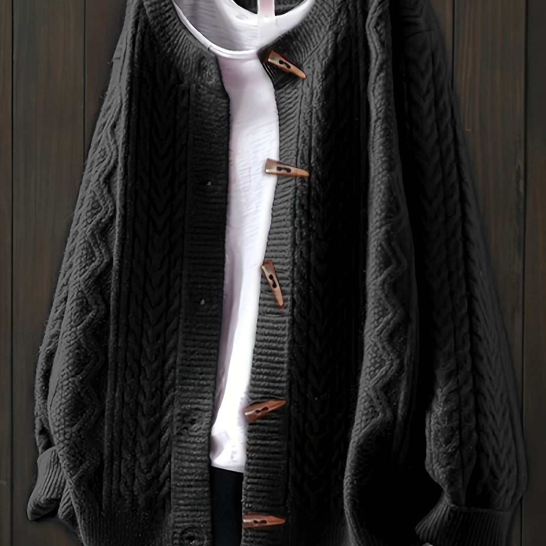 Giada – Lockerer Strick-Cardigan mit Zopfmuster