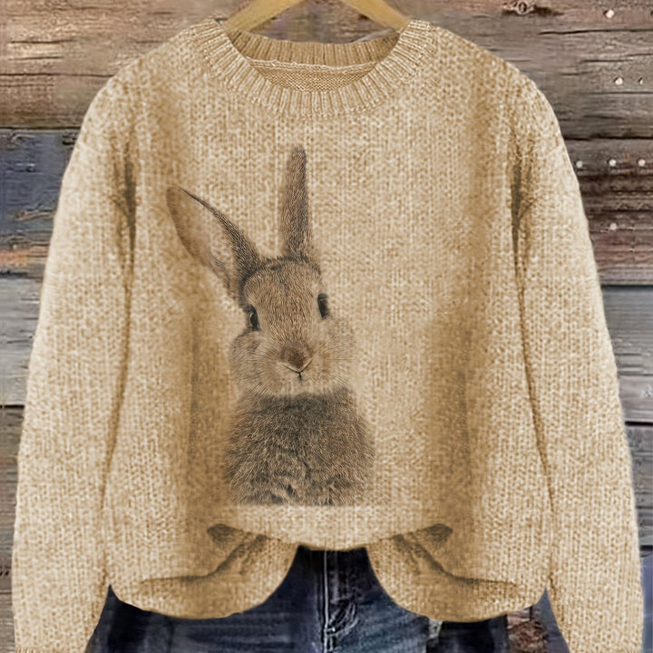Deserae – Kuschelpullover mit süßem Hasenmotiv