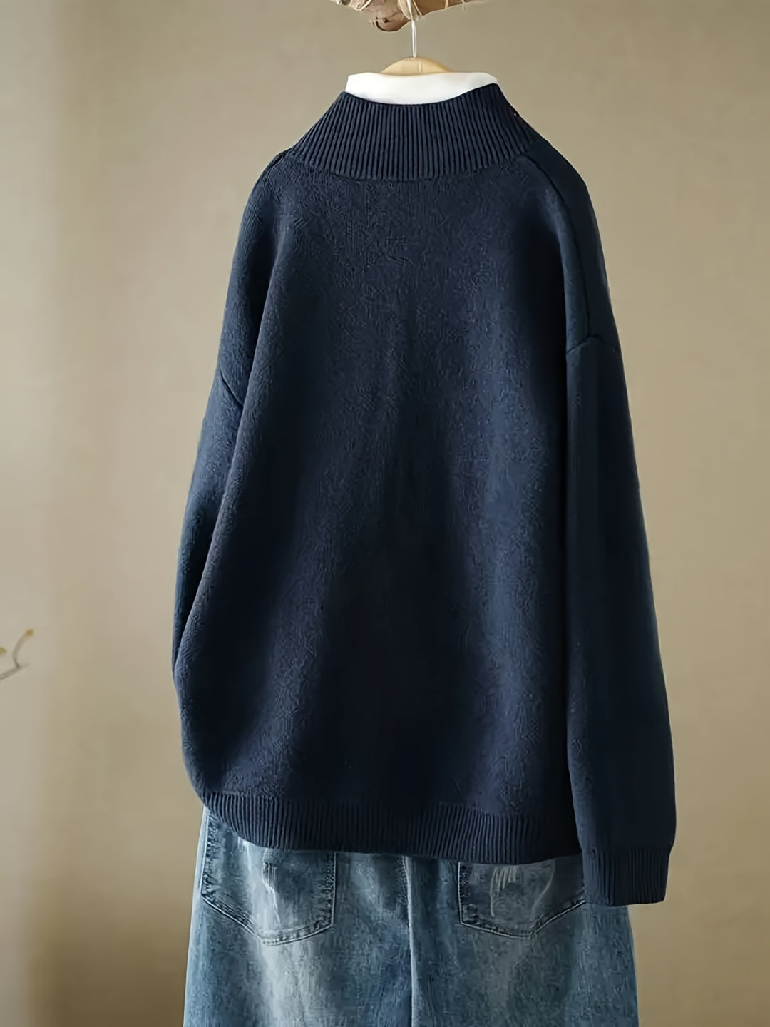 Arina – Damen Strickcardigan mit Knopfleiste und langen Ärmeln
