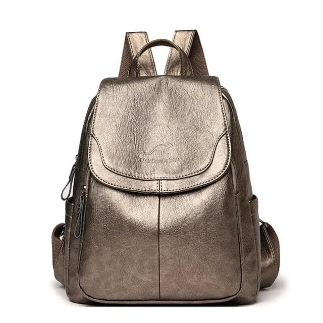 Eda | Diebstahlsicherer Veganer Lederrucksack
