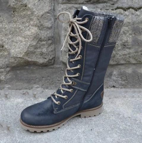 Beatrice – Halbhohe Wollstiefel mit Schnürung und seitlichem Reissverschluss (Ausverkauf 2024)