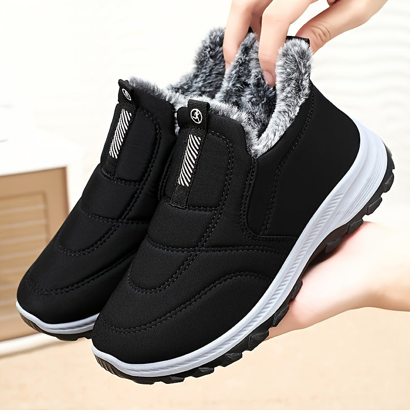 Fabienne – Kuschelige Plus-Size Winter-Booties mit Fleece-Futter