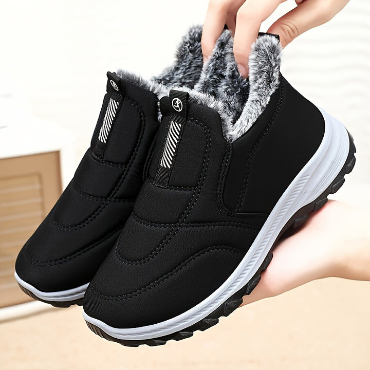 Fabienne – Kuschelige Plus-Size Winter-Booties mit Fleece-Futter