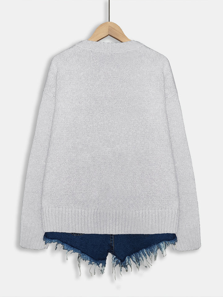 Gracen – Damen Pullover mit Eichhörnchen-Print