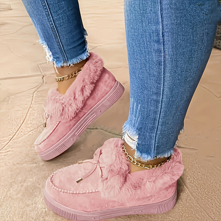 Veronique – Plüschgefütterte Winter-Boots im Slip-On-Stil