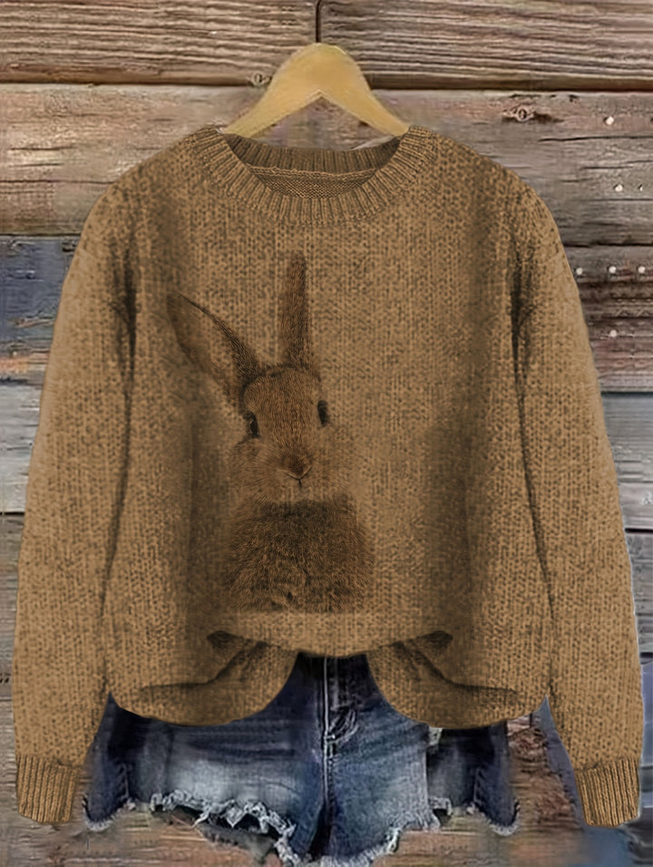 Deserae – Kuschelpullover mit süßem Hasenmotiv