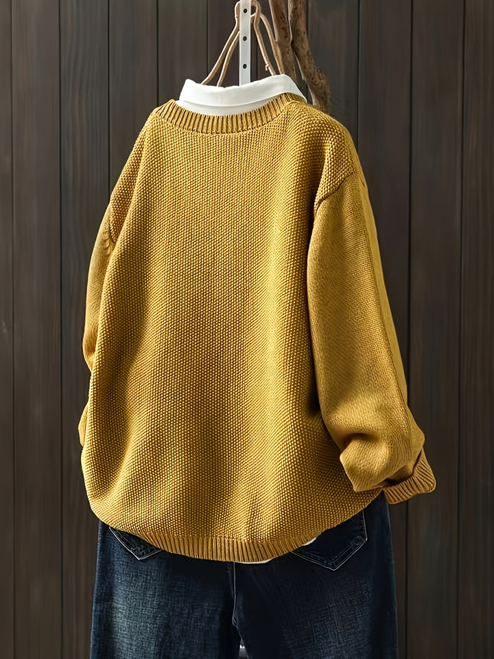 Maja – Lässiger Strick-Cardigan mit Knopfleiste & Taschen