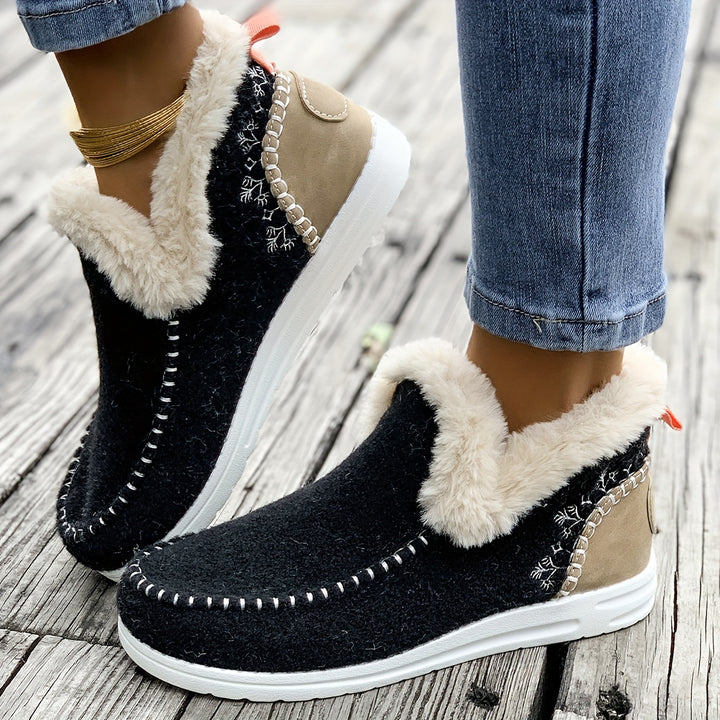 Aloisia – Plüschgefütterte Winter-Flats für Damen