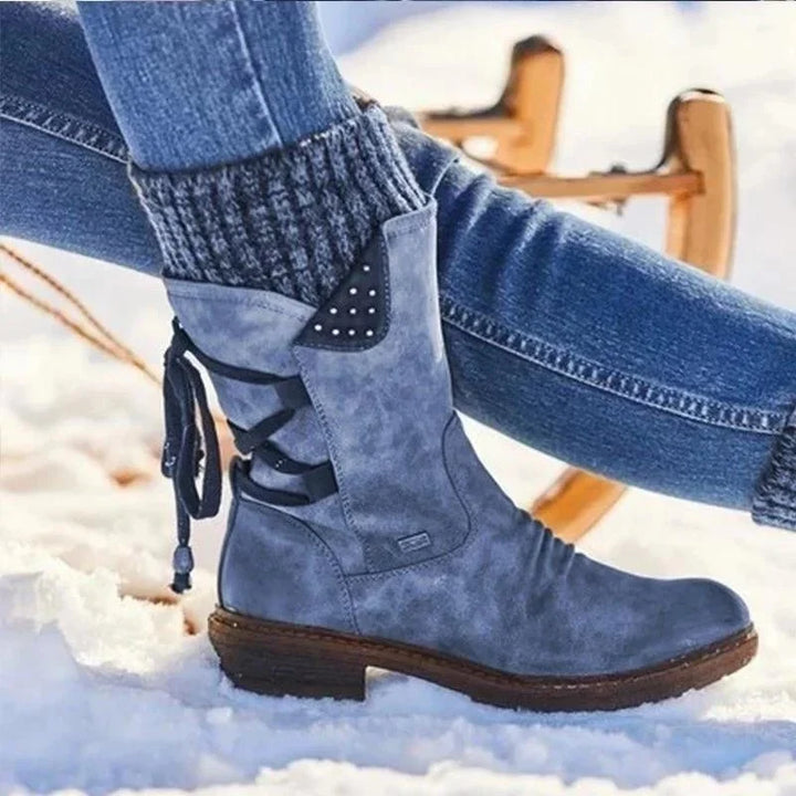 Julia – Woll-Winterstiefel mit orthopädischer Unterstützung für den unteren Rücken (Ausverkauf 2024)