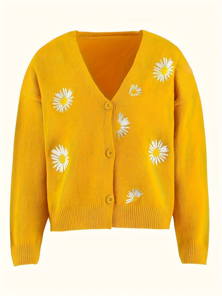 Odesa – Eleganter Damen-V-Ausschnitt-Cardigan für Herbst und Winter