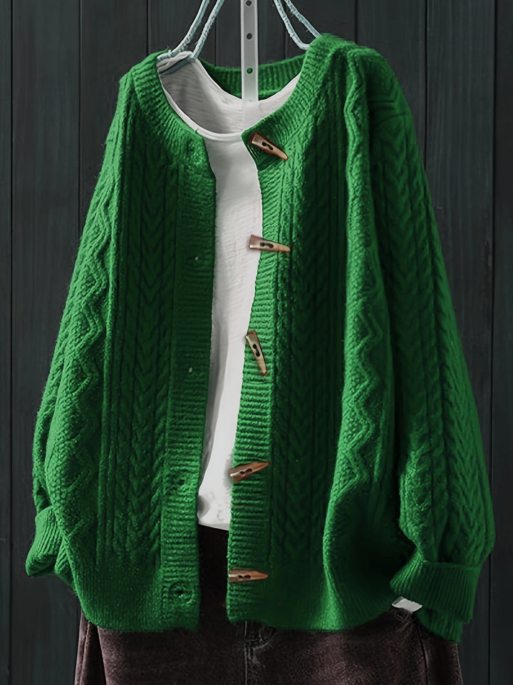 Giada – Lockerer Strick-Cardigan mit Zopfmuster