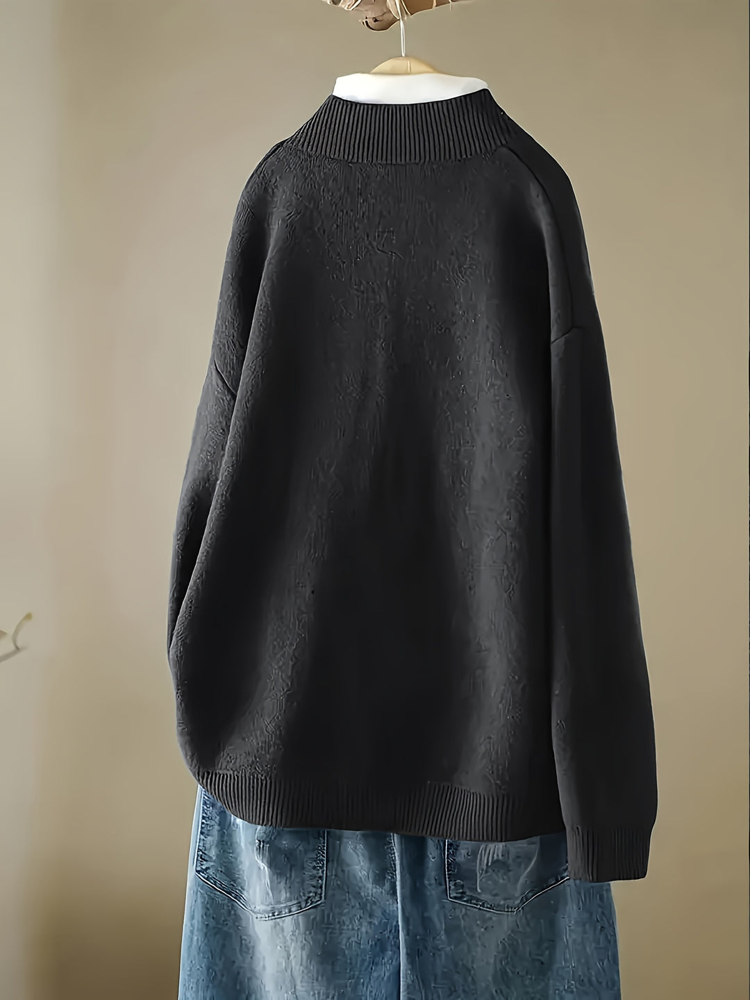 Arina – Damen Strickcardigan mit Knopfleiste und langen Ärmeln