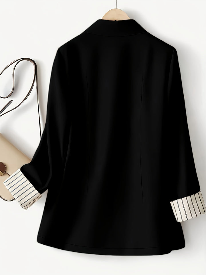 Phoebe – Elegante Damenjacke mit gestreiften Einsätzen
