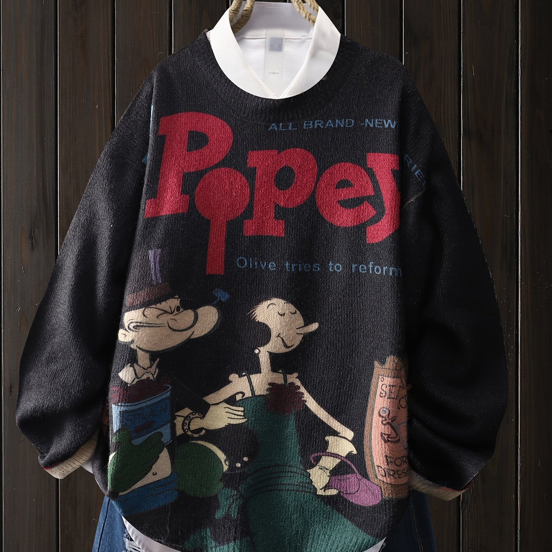 Dimity – Kuscheliger Pullover mit süßem Matrosen-Print zum Valentinstag