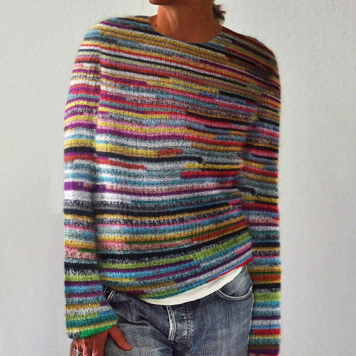 Lima | Einzigartiger Gestreifter Pullover mit Langarm
