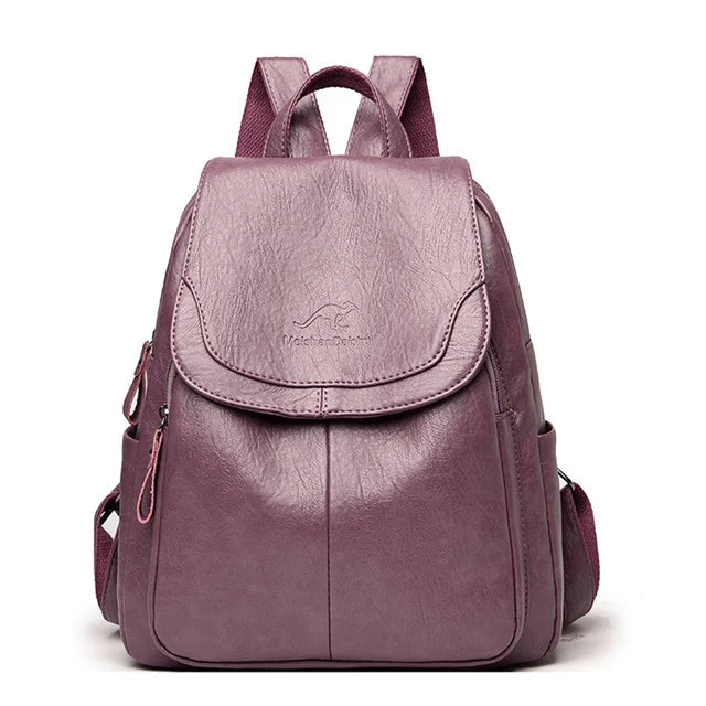 Eda | Diebstahlsicherer Veganer Lederrucksack