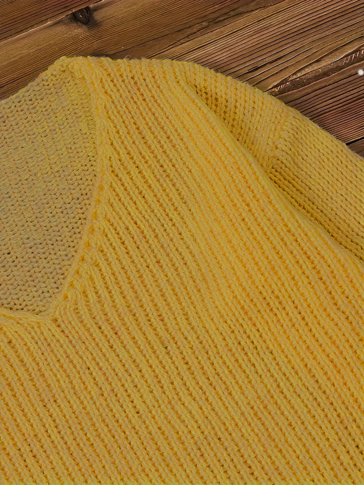 Adriana – Plus-Size Top mit V-Ausschnitt & Häkel-Details