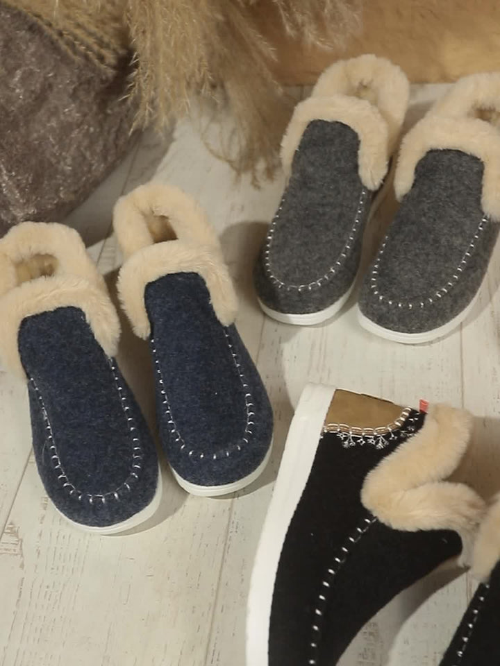 Aloisia – Plüschgefütterte Winter-Flats für Damen
