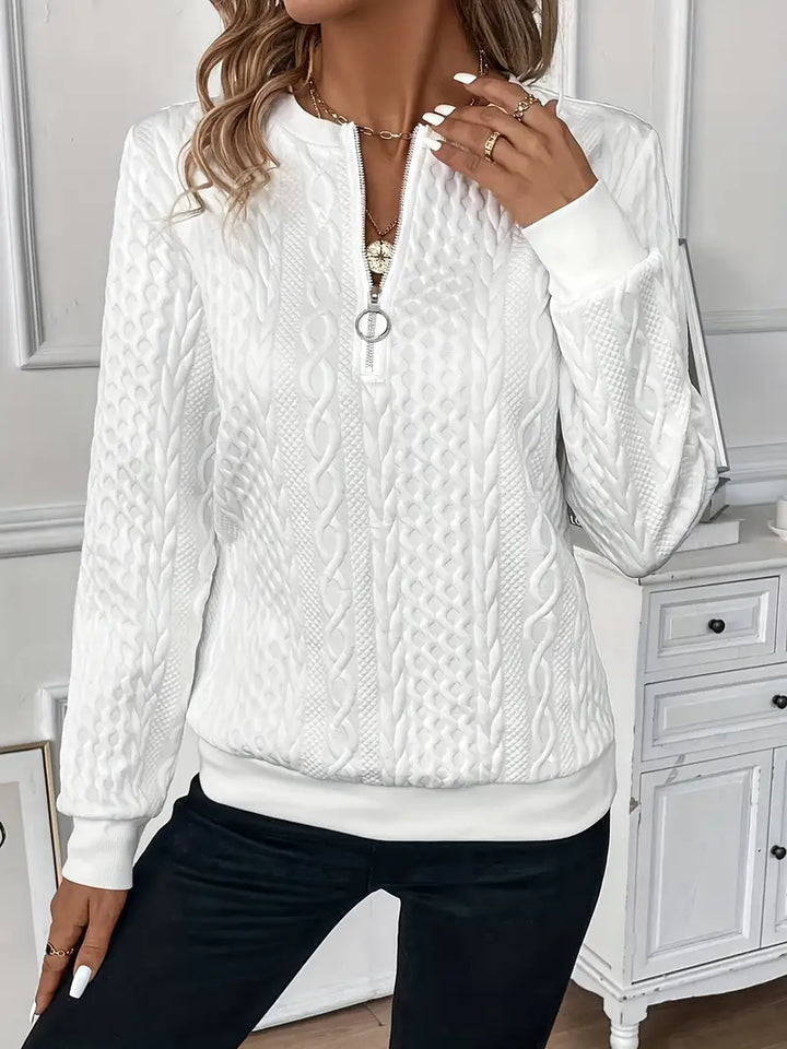Romy | Eleganter Pullover mit Reißverschluss