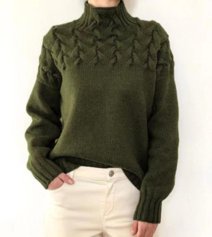 Raquel | Eleganter Pullover mit Zopfmuster