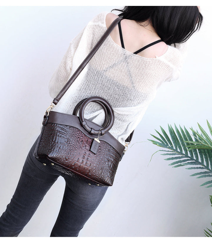 Stella | Elegante handgefertigte Krokodiltasche