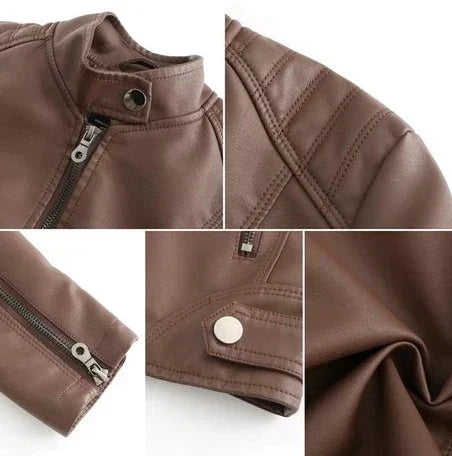 Savannah Stilvolle Lederjacke