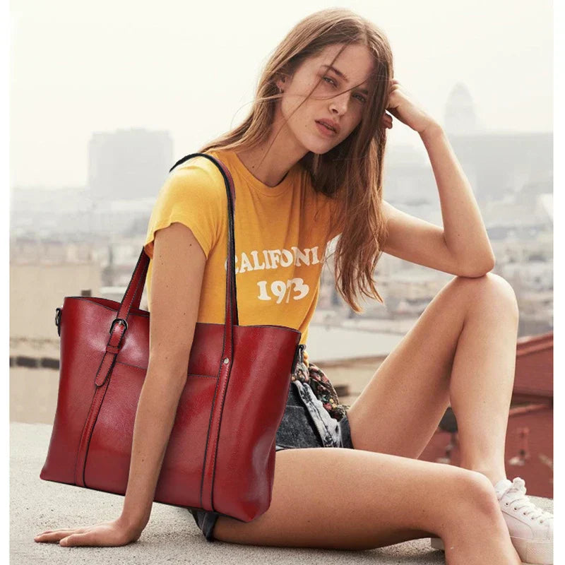 Kelley | Luxuriöse Veganer Lederhandtasche