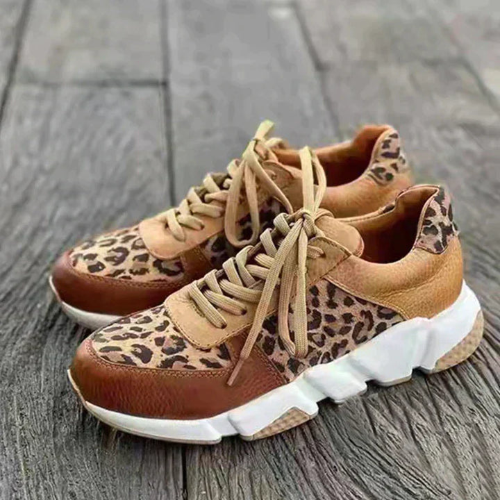 Crissa | Bequeme Leopard Turnschuhe