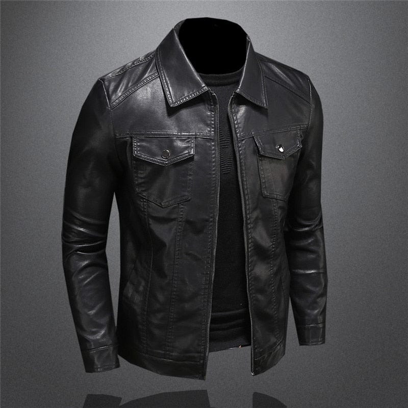 Antonio | Stilvolle Jacke aus veganem Leder