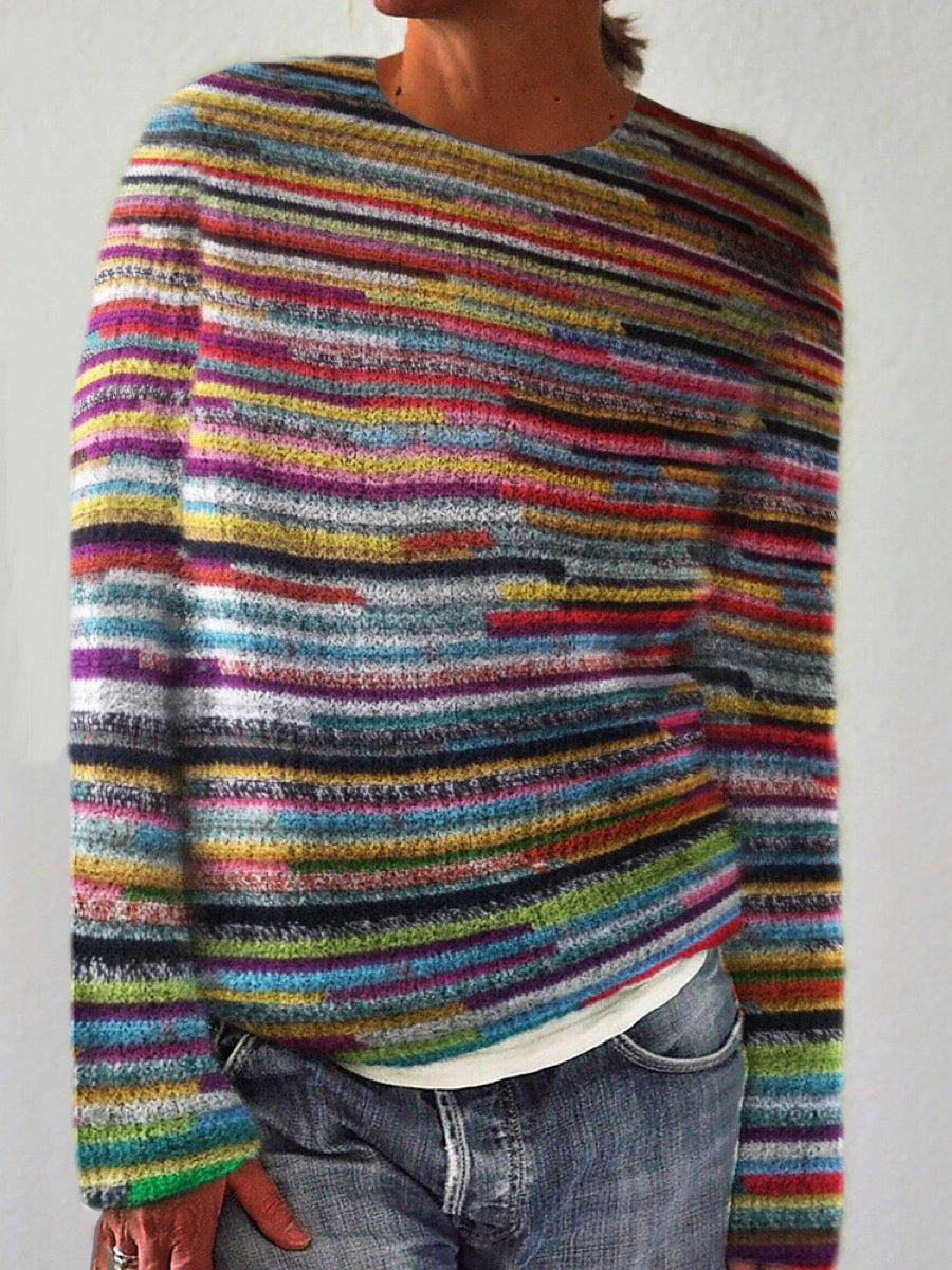 Lima | Einzigartiger Gestreifter Pullover mit Langarm