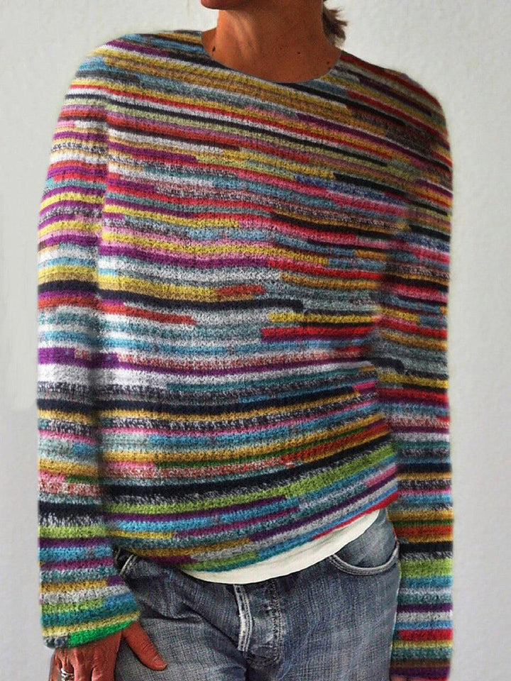 Lima | Einzigartiger Gestreifter Pullover mit Langarm