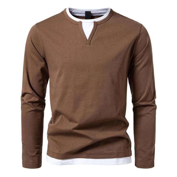 STEFANO® | Langärmliges T-Shirt aus Baumwolle