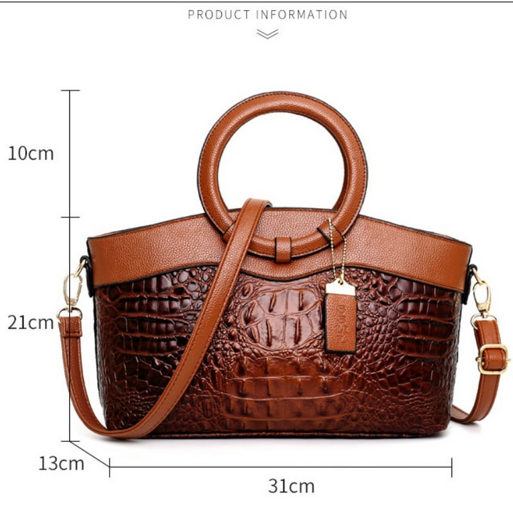 Stella | Elegante handgefertigte Krokodiltasche