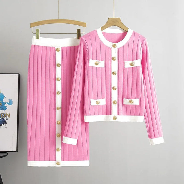 Mira – Schickes 2-teiligs Set mit Cardigan & Jupe