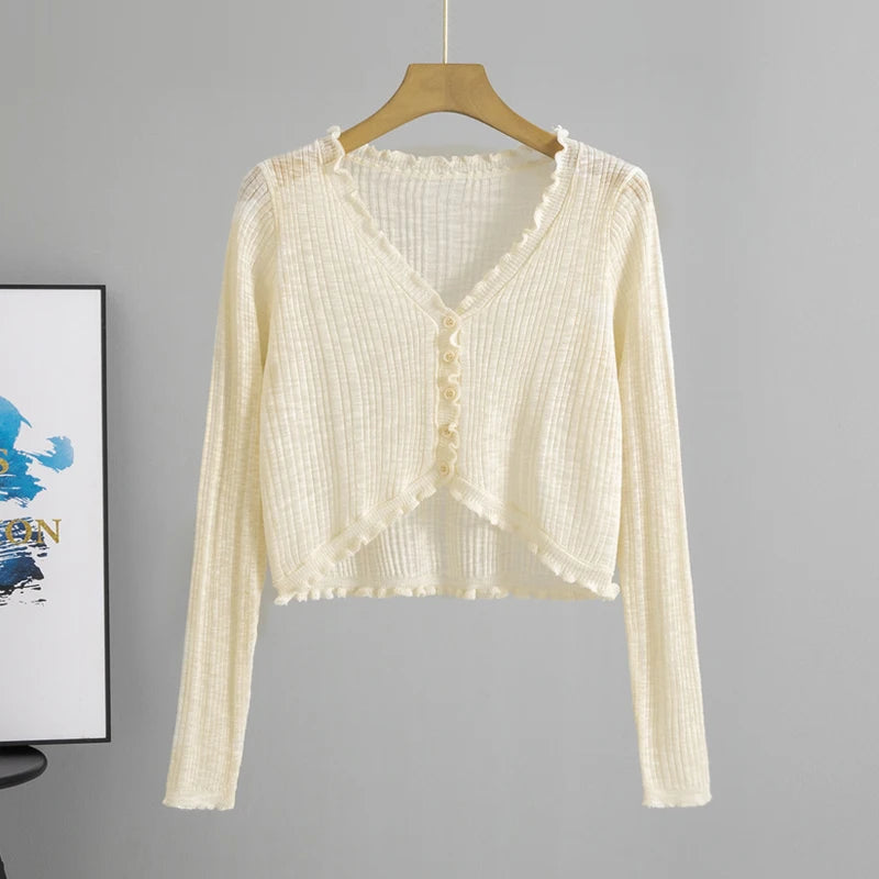 Margrit | Leichts Sommer-Cardigan mit V-Ausschnitt für Froue