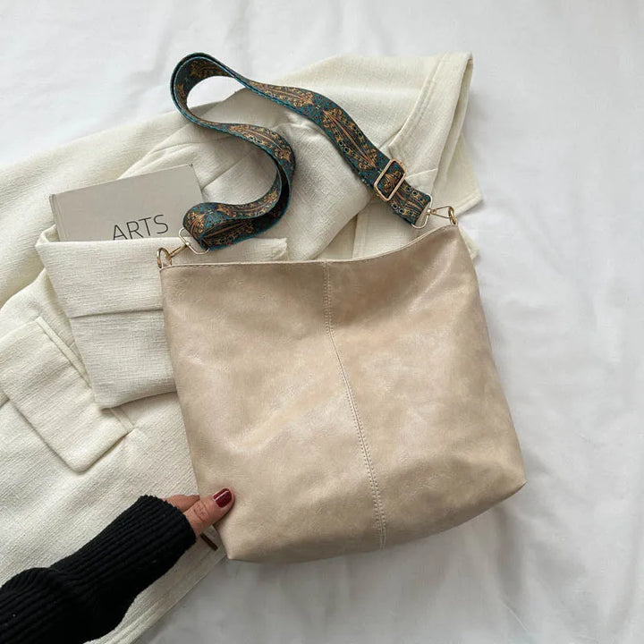 Chelsey - Vintage Veganer Leder Umhängetasche