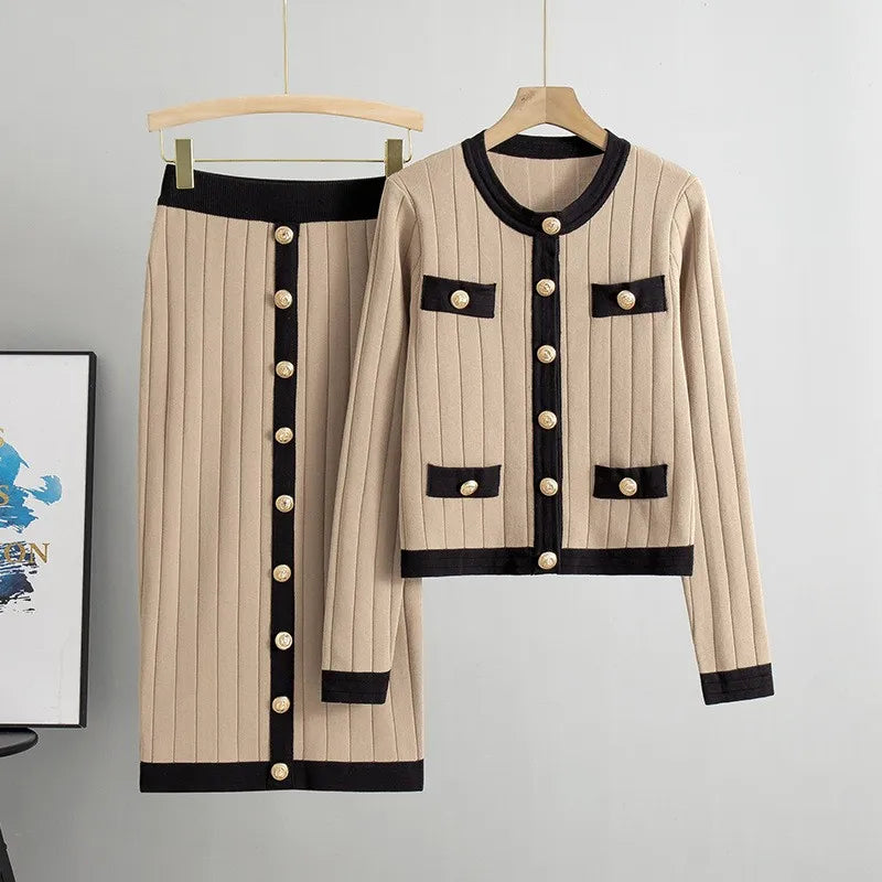 Mira – Schickes 2-teiligs Set mit Cardigan & Jupe